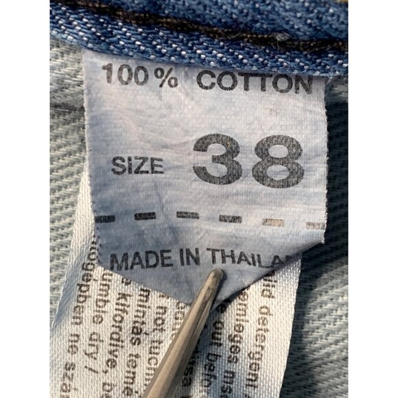 Diesel Mens Blue Denim Jeans Size 38 x 30 Button Fly Sky Brand Tag 100 Cotton - Picture 6 of 11